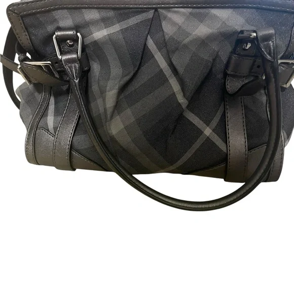 Burberry Simmer Check Satchel in Pewter - Picture 3 of 6
